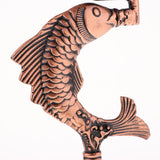 Max Creative Red Wine Cup Hanging Rack Upside Down Fish Shape Design