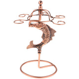 Max Creative Red Wine Cup Hanging Rack Upside Down Fish Shape Design