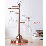 Max Wine Hanging Upside Down Cup Holder Goblet Rack with 6 Hooks