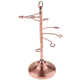 Max Wine Hanging Upside Down Cup Holder Goblet Rack with 6 Hooks