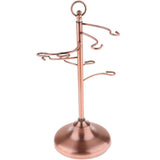 Max Wine Hanging Upside Down Cup Holder Goblet Rack with 6 Hooks