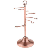 Max Wine Hanging Upside Down Cup Holder Goblet Rack with 6 Hooks