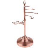 Max Wine Hanging Upside Down Cup Holder Goblet Rack with 6 Hooks