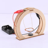 Max Wooden DIY Science Electromagnetic Swing Toy Experiment Kits for Children