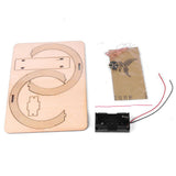 Max Wooden DIY Science Electromagnetic Swing Toy Experiment Kits for Children