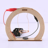Max Wooden DIY Science Electromagnetic Swing Toy Experiment Kits for Children