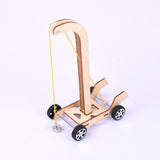 Max Wooden DIY Educational Science Gravity Car Toy Experiment Kits for Kids