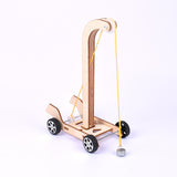 Max Wooden DIY Educational Science Gravity Car Toy Experiment Kits for Kids