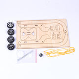 Max Wooden DIY Educational Science Gravity Car Toy Experiment Kits for Kids