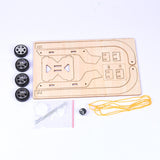Max Wooden DIY Educational Science Gravity Car Toy Experiment Kits for Kids