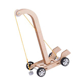 Max Wooden DIY Educational Science Gravity Car Toy Experiment Kits for Kids