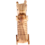 Maxbell 2 Pieces Cartoon Animal Wooden Decor Standing Ornament Handcrafted Wooden