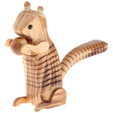 Maxbell 2 Pieces Cartoon Animal Wooden Decor Standing Ornament Handcrafted Wooden