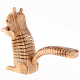 Maxbell 2 Pieces Cartoon Animal Wooden Decor Standing Ornament Handcrafted Wooden