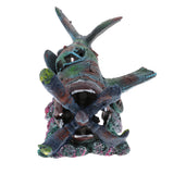 Max Fish Tank Landscape Aquarium Background Decor Damaged Battleplane Wreckage