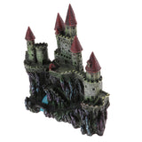 Max Aquarium Ornament Antique Castle Tower Fish Tank Resin Decoration Dark Green