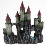 Max Aquarium Ornament Antique Castle Tower Fish Tank Resin Decoration Dark Green