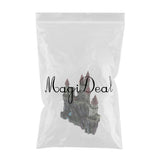 Max Aquarium Ornament Antique Castle Tower Fish Tank Resin Decoration Dark Green