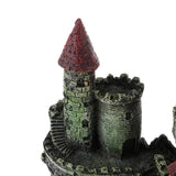 Max Aquarium Ornament Antique Castle Tower Fish Tank Resin Decoration Dark Green
