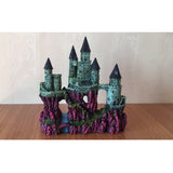 Max Aquarium Ornament Antique Castle Tower Fish Tank Resin Decoration Red