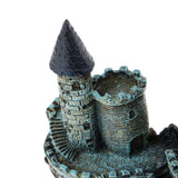 Max Aquarium Ornament Antique Castle Tower Fish Tank Resin Decoration Red