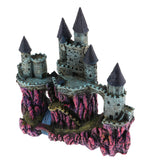 Max Aquarium Ornament Antique Castle Tower Fish Tank Resin Decoration Red