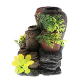 Max Aquarium Ornaments Reptile Hide Cave for Fish Tank Decoration Jar Mountain