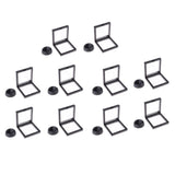 Max Clear Display Box Case Stand Holder for Coins Collection & Protection Black