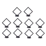Max Clear Display Box Case Stand Holder for Coins Collection & Protection Black