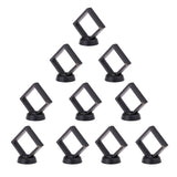 Max 10 Pcs Display Box Case Stand Holder for Coins Collection & Protection Black