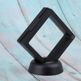 Max 10 Pcs Display Box Case Stand Holder for Coins Collection & Protection Black