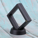 Max 10 Pcs Display Box Case Stand Holder for Coins Collection & Protection Black