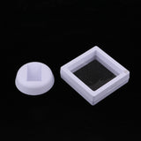 Max 10 Pcs Display Box Case Stand Holder for Coins Collection & Protection White