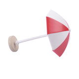 Max DIY Handcrafted Dollhouse Beach Miniature Umbrella Sunshade Models Red+S
