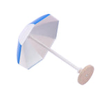 Max DIY Handcrafted Dollhouse Beach Miniature Umbrella Sunshade Models Blue+L