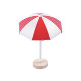 Max DIY Handcrafted Dollhouse Beach Miniature Umbrella Sunshade Models Red+L
