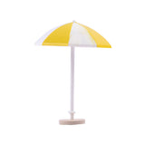 Max DIY Handcrafted Dollhouse Beach Miniature Umbrella Sunshade Models Yellow+L