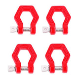 Max 4 Pieces RC 1/10 Metal Front Rear Bumper Rescue Trailer Hook for Traxxas