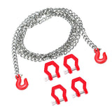 Max Metal Tow Hook & Trailer Chain Kit for 1/10 RC Rock Crawler Accessories