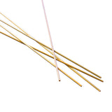 Max 5pcs Brass Tubes Brass Rods Round Copper Bar Metal Stick DIY 300mm C