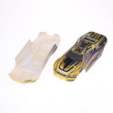 Max 1:12 RC Racing Car Vehicles Model Body Shell Frame for Xinlehong 9116 Yellow