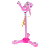 Max Kids Karaoke Machine with 2 Microphones & Adjustable Stand Music Sing  Pink