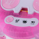 Max Kids Karaoke Machine with 2 Microphones & Adjustable Stand Music Sing  Pink