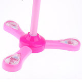 Max Kids Karaoke Machine with 2 Microphones & Adjustable Stand Music Sing  Pink