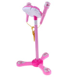 Max Kids Karaoke Machine with 2 Microphones & Adjustable Stand Music Sing  Pink