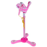Max Kids Karaoke Machine with 2 Microphones & Adjustable Stand Music Sing  Pink