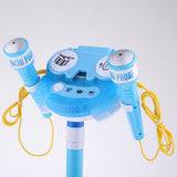 Max Kids Karaoke Machine with 2 Microphones & Adjustable Stand Music Sing  Blue