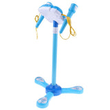 Max Kids Karaoke Machine with 2 Microphones & Adjustable Stand Music Sing  Blue