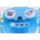 Max Kids Karaoke Machine with 2 Microphones & Adjustable Stand Music Sing  Blue
