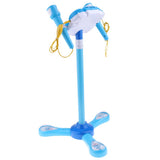 Max Kids Karaoke Machine with 2 Microphones & Adjustable Stand Music Sing  Blue